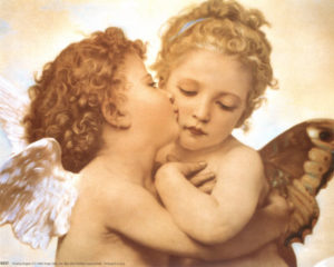 The first kiss by Bouguereau